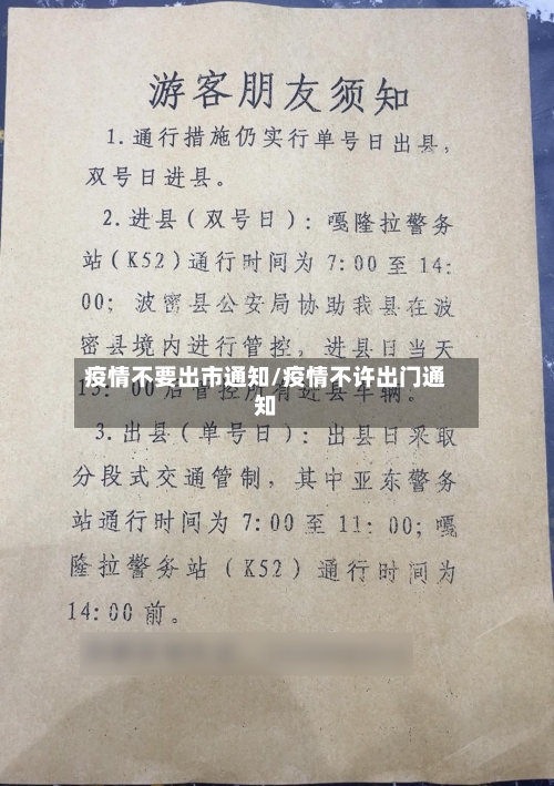 疫情不要出市通知/疫情不许出门通知-第3张图片