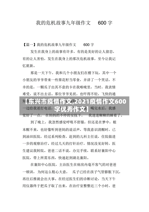 【东兴市疫情作文,2021疫情作文600字优秀作文】-第2张图片