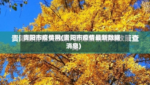 贵阳市疫情网(贵阳市疫情最新数据消息)-第1张图片