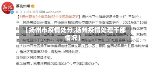 【扬州市疫情处分,扬州疫情处理干部情况】-第1张图片