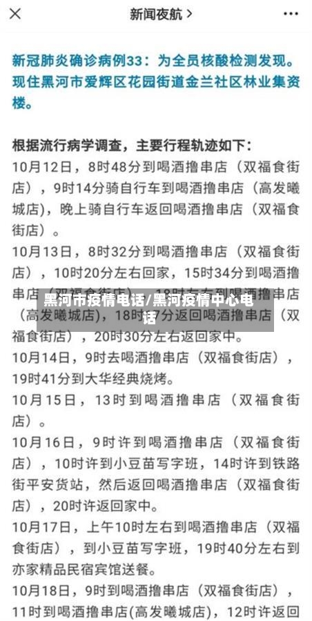 黑河市疫情电话/黑河疫情中心电话-第3张图片