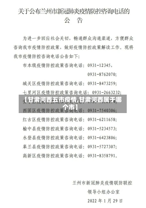 【甘肃河西五市疫情,甘肃河西属于哪个市】