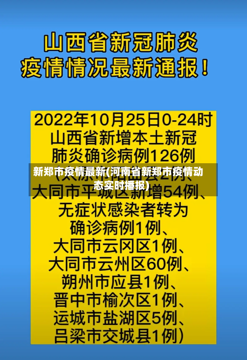 新郑市疫情最新(河南省新郑市疫情动态实时播报)-第1张图片