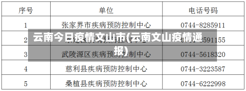 云南今日疫情文山市(云南文山疫情通报)-第2张图片